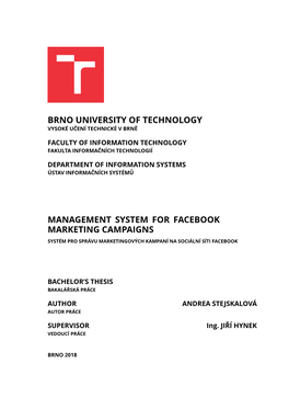 Brno University of Technology Management