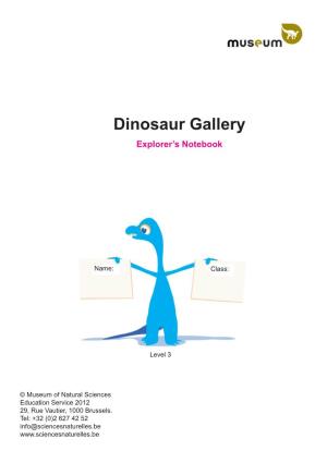 Dinosaur Gallery Explorer’S Notebook