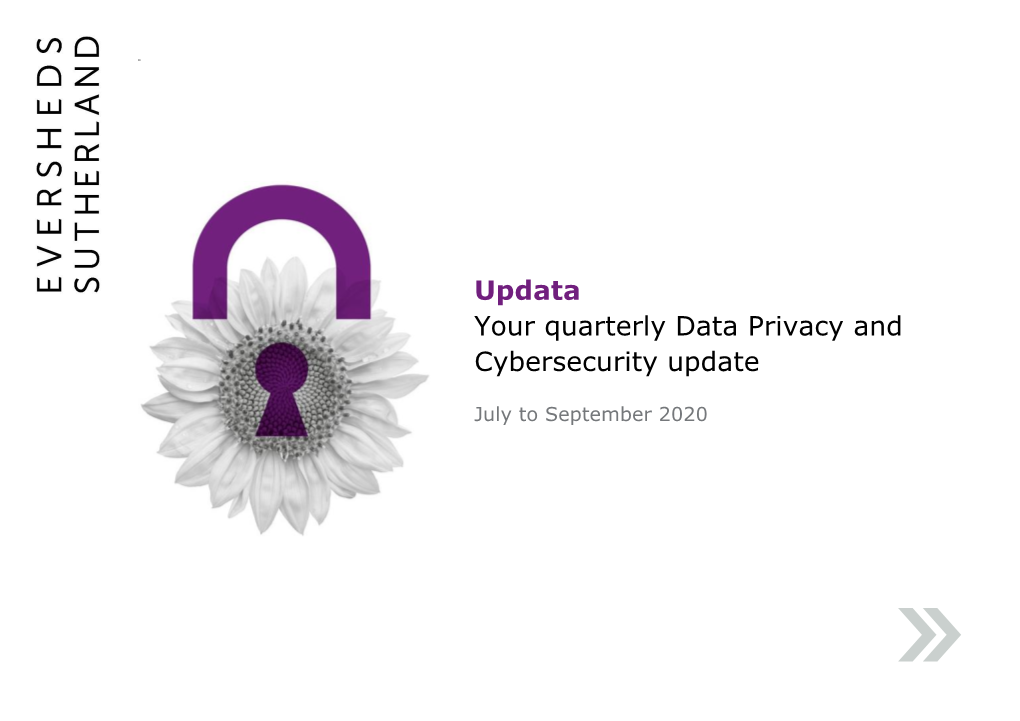 Updata Your Quarterly Data Privacy and Cybersecurity Update