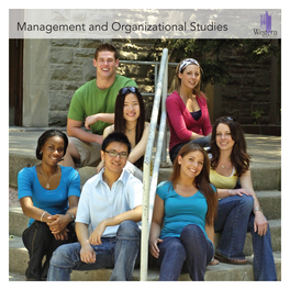 Management and Organizational Studies What Is Management and Organizational Studies? (MOS)
