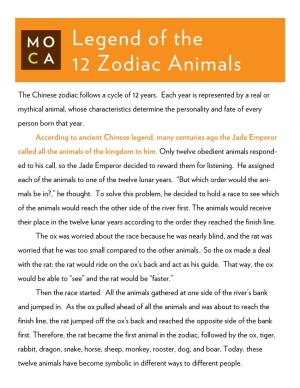 The Chinese Zodiac Follows a Cycle of 12 Years. Each Year Is Represented
