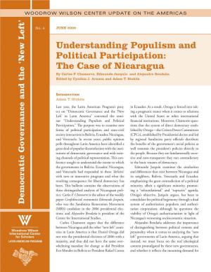 Understanding Populism and Political Participation: the Case of Nicaragua
