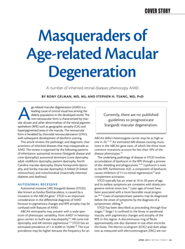 Masqueraders of Age-Related Macular Degeneration