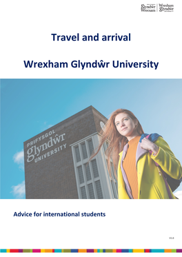 Travel and Arrival Wrexham Glyndŵr University