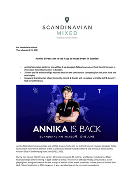 Annika Announcement