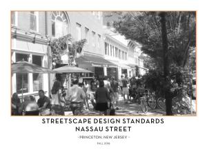 Nassau Street Streetscape Design Standards