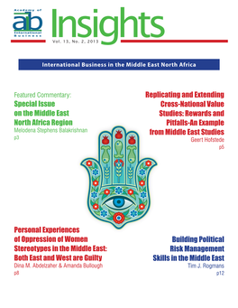 Special Issue on the Middle East North Africa Region Personal