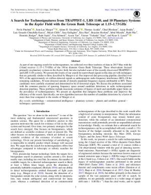 A Search for Technosignatures from TRAPPIST-1, LHS 1140, and 10 Planetary Systems in the Kepler Field with the Green Bank Telescope at 1.15–1.73 Ghz