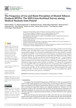 (Htps): the 2019 Cross-Sectional Survey Among Medical Students from Poland