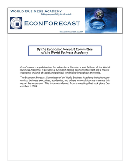 World Business Academy by the Economic Forecast Committee Of