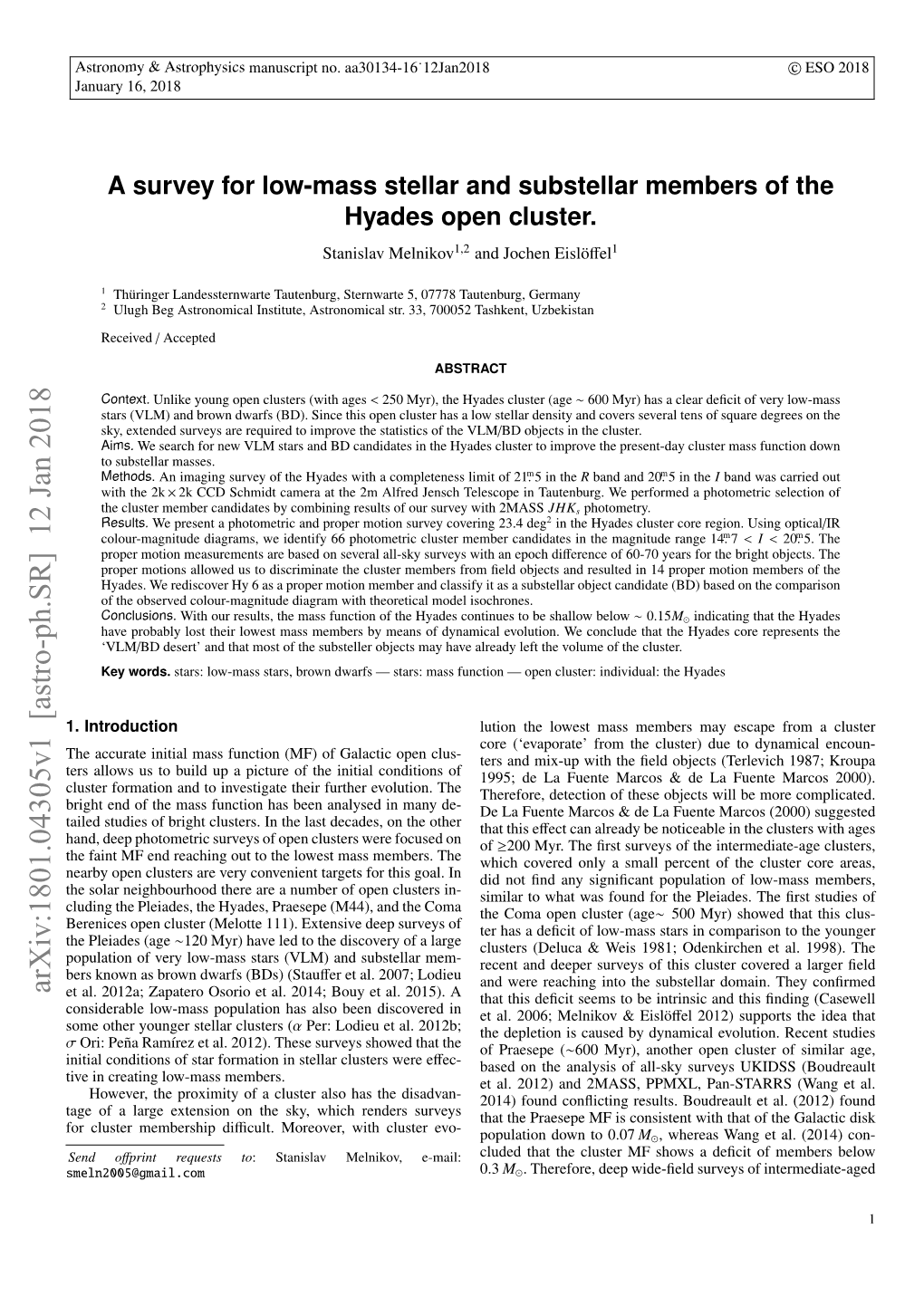 A Survey for Low-Mass Stellar and Substellar Members of the Hyades Open Cluster