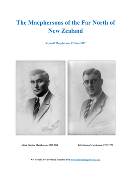 The Macphersons of the Far North of New Zealand