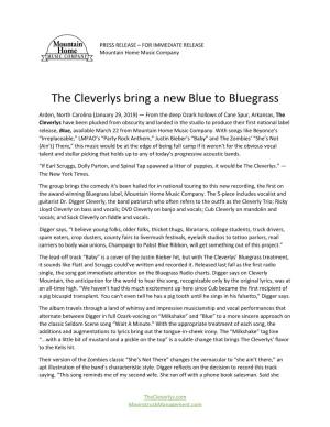 The Cleverlys Bring a New Blue to Bluegrass