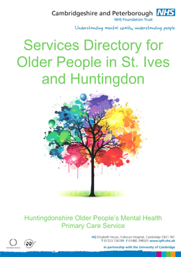 Services Directory for Older People in St. Ives and Huntingdon
