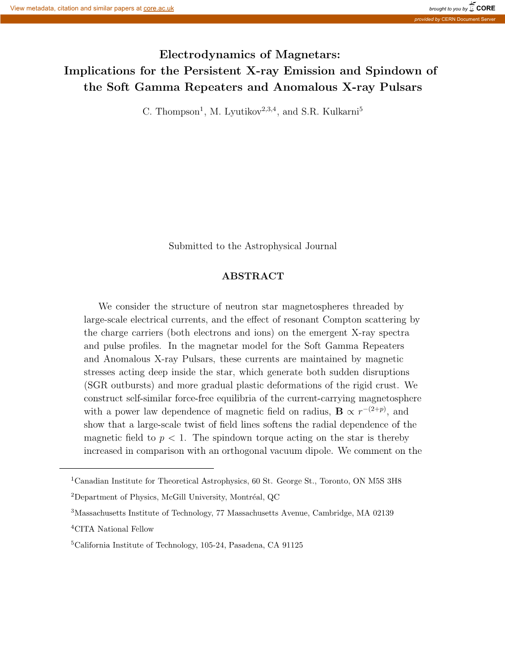 Implications for the Persistent X-Ray Emission and Spindown of the Soft Gamma Repeaters and Anomalous X-Ray Pulsars