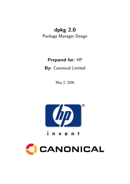 Dpkg 2.0 Package Manager Design