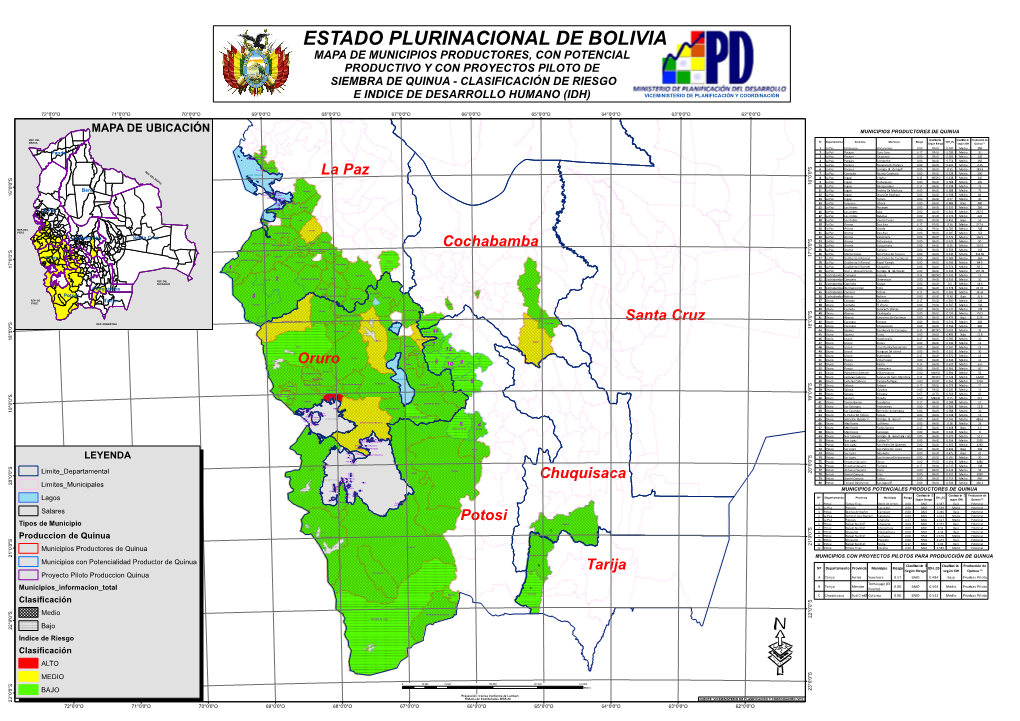 Municipios Productores De Quinua