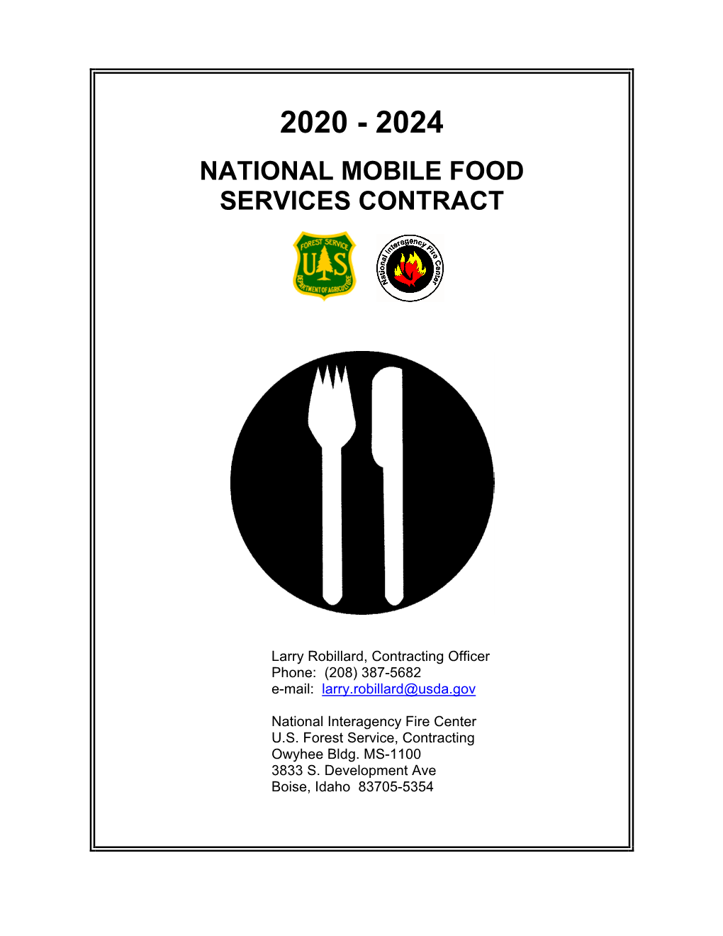National Mobile Food Services Contract