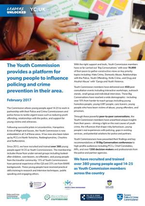 The Youth Commission Provides a Platform for Young People To