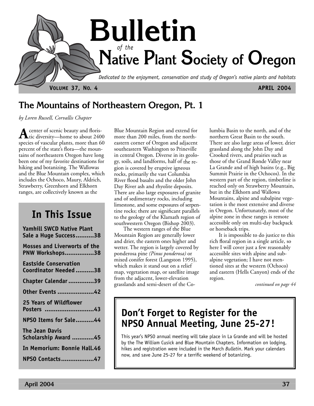 NPSO Bulletin Apr 04