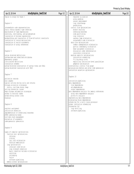 Study Topics Test 3