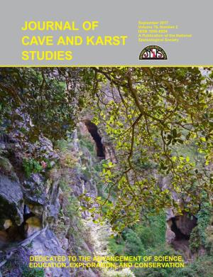 Journal of Cave and Karst Studies