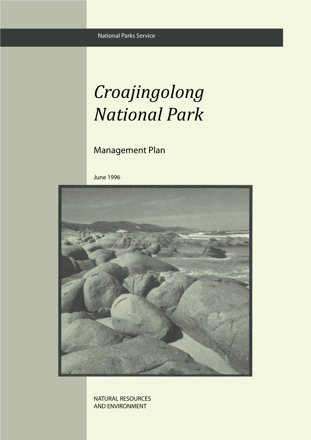Croajingolong National Park Management Plan
