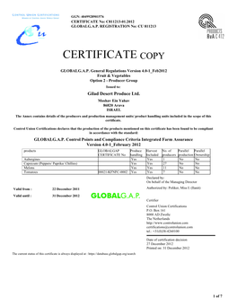 Certificate Copy