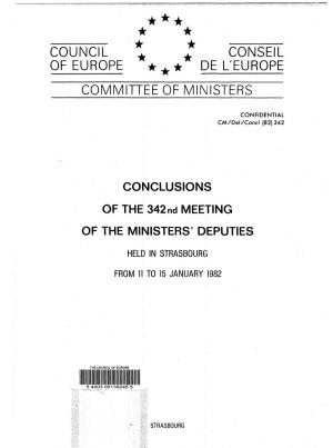 Report of the 10Th Meeting (Strasbourg, 20-27 November 198.1) 47