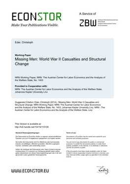 World War II Casualties and Structural Change