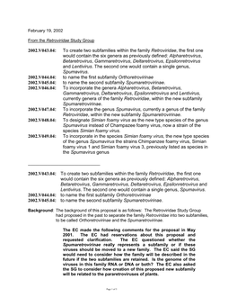 2002.V043.04: to Create Two Subfamilies Within the Family