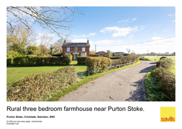 Rural Three Bedroom Farmhouse Near Purton Stoke