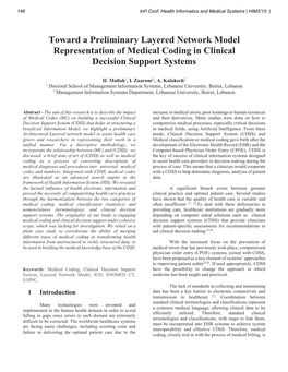 Toward a Preliminary Layered Network Model Representation of Medical Coding in Clinical Decision Support Systems