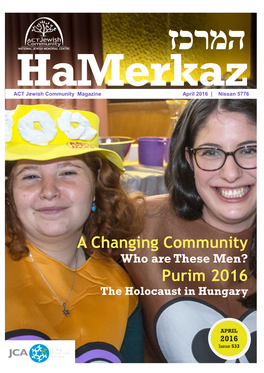A Changing Community Purim 2016