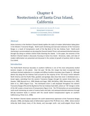 Chapter 4 Neotectonics of Santa Cruz Island, California