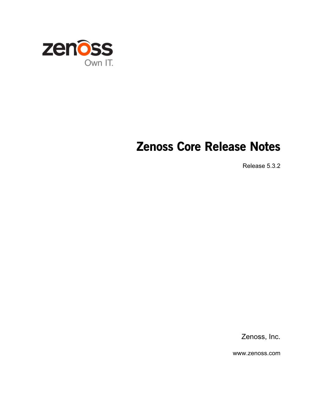Zenoss Core Release Notes