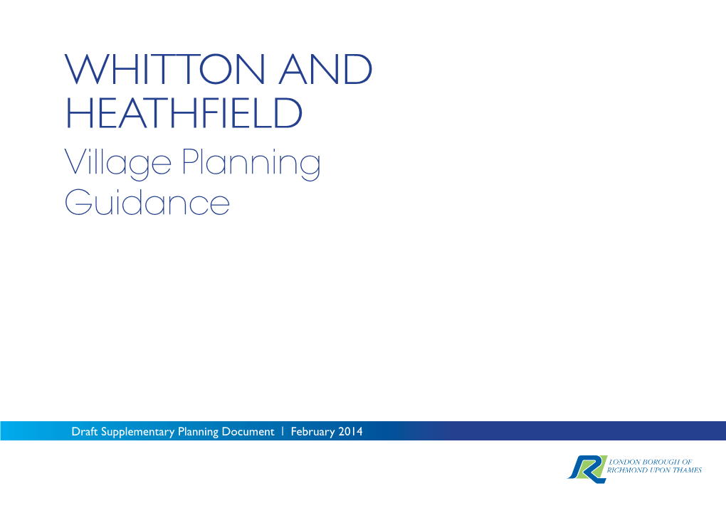 Draft Supplementary Planning Document I February 2014