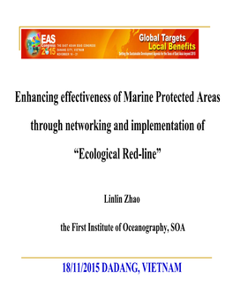 Marine Protected Areas Through Networking and Implementation of “Ecological Red-Line”