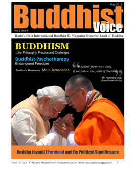 Year – 2 Issue – 6 May 2015 Buddhist Voice