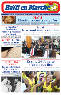 Haïti Elections Contre De L'or