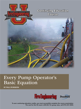 Every Pump Operator's Basic Equation