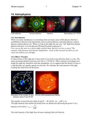 14. Astrophysics