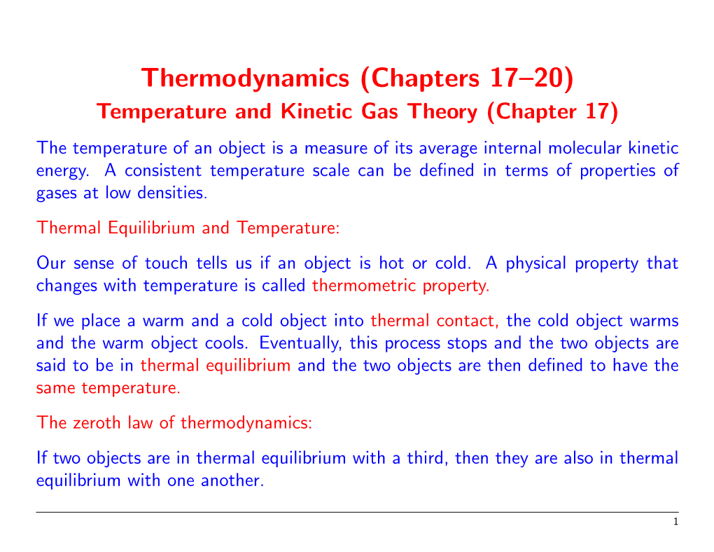 Thermodynamics