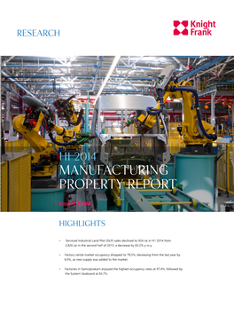 Manufacturing Property Report