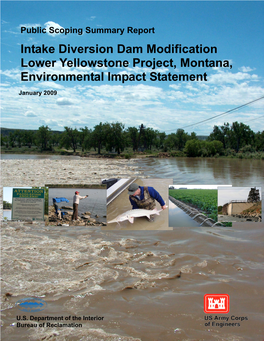 Intake Diversion Dam Modification Lower Yellowstone Project, Montana, Environmental Impact Statement