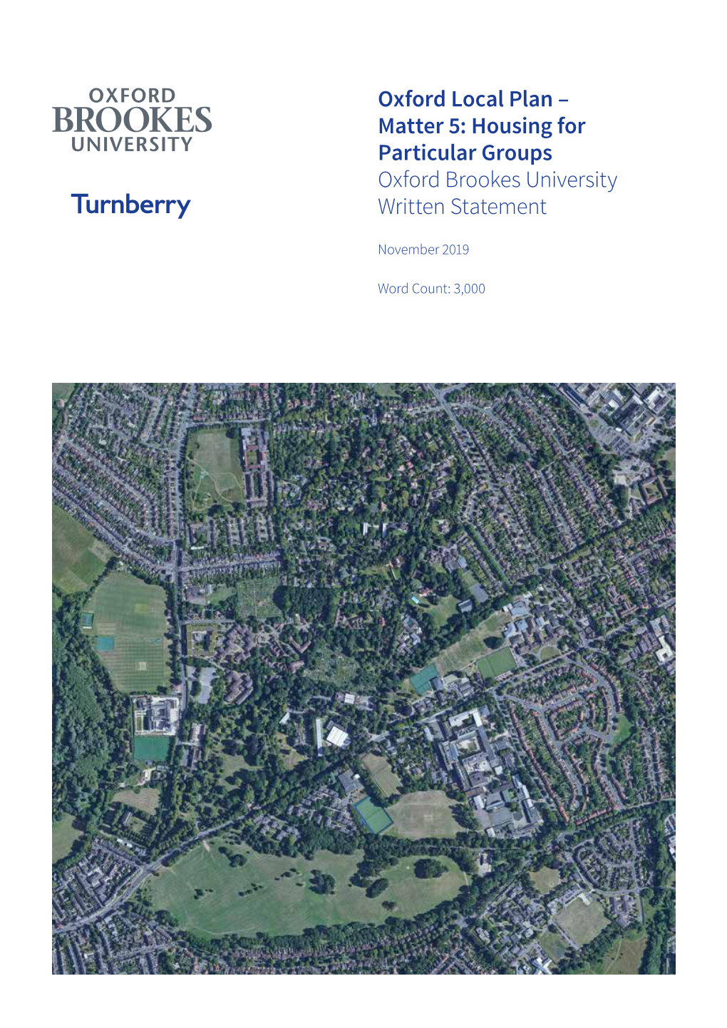 Housing for Particular Groups Oxford Brookes University Written Statement