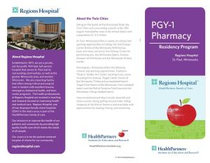 PGY-1 Pharmacy Residency Program • Nephrology • Doctor of Pharmacy Degree from at Regions Hospital in St