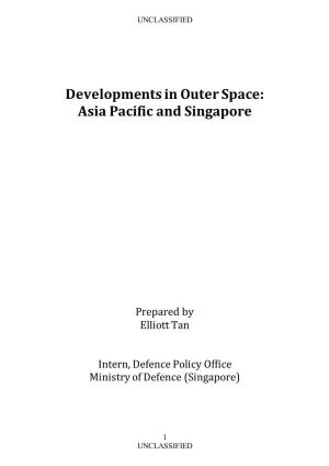 Developments in Outer Space: Asia Pacific and Singapore
