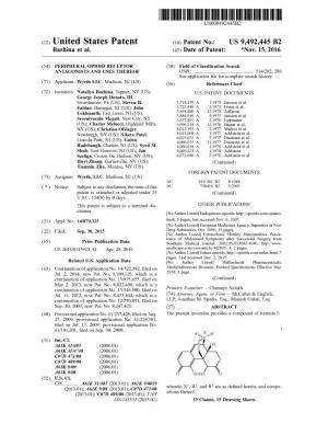 (12) United States Patent (10) Patent No.: US 9,492.445 B2 Bazhina Et Al