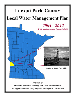 Local Water Management Plan Lac Qui Parle